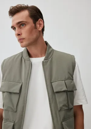 Green Puufer Vest