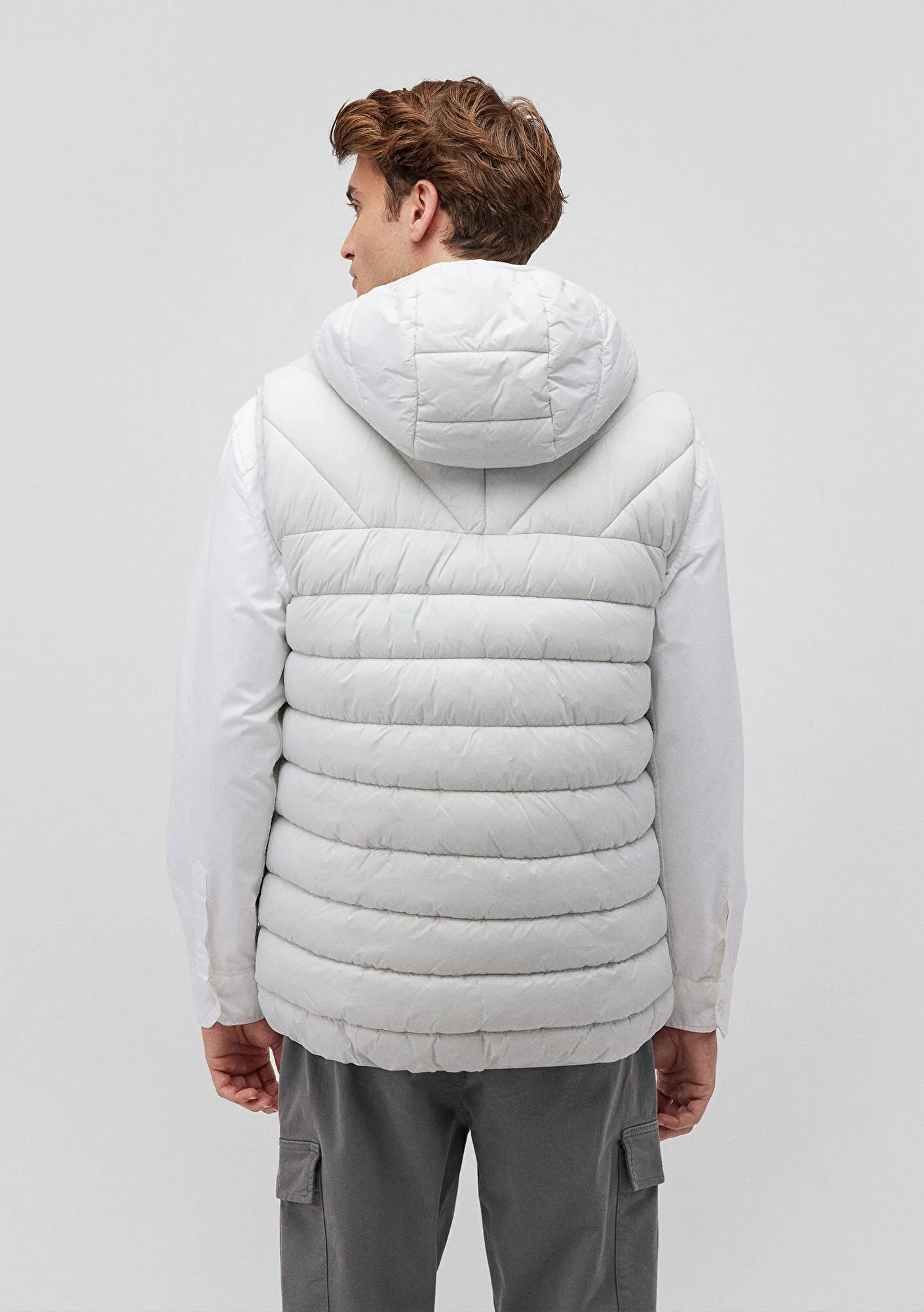 Grey Puufer Vest
