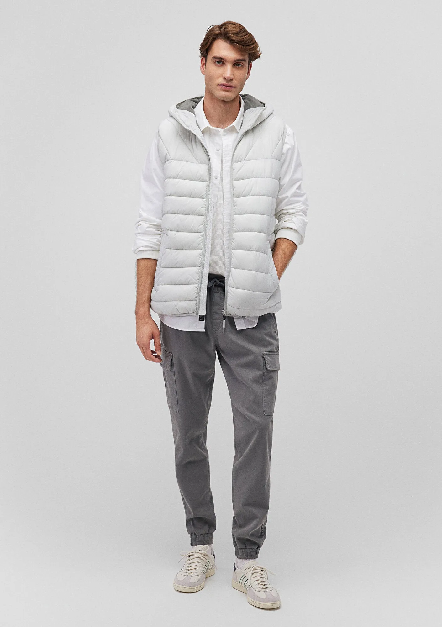 Grey Puufer Vest