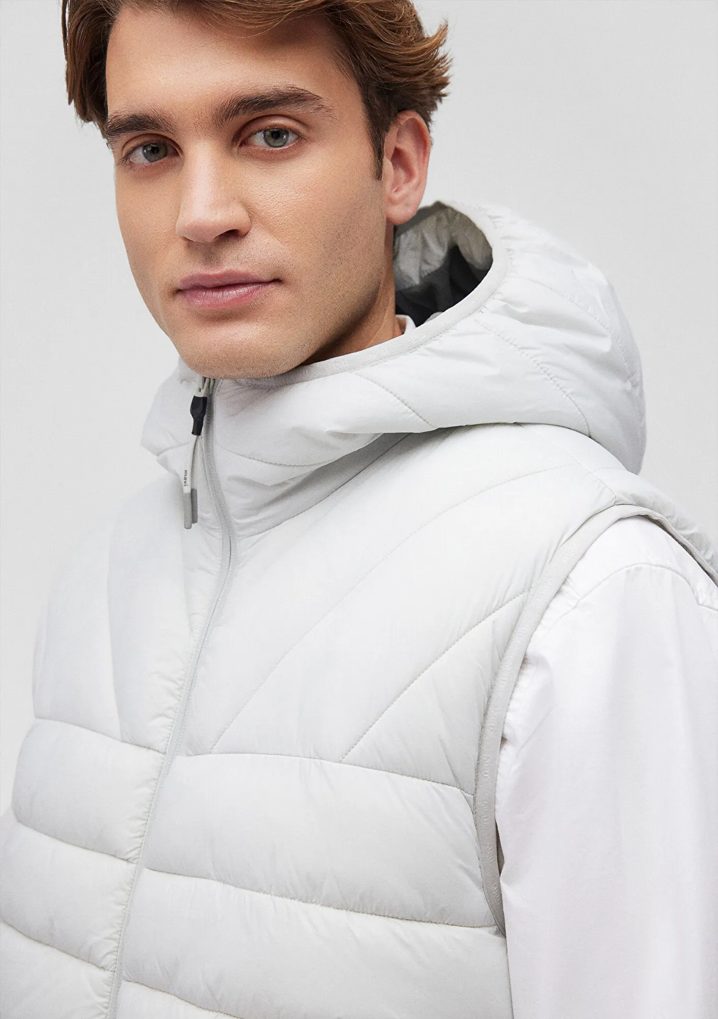 Grey Puufer Vest