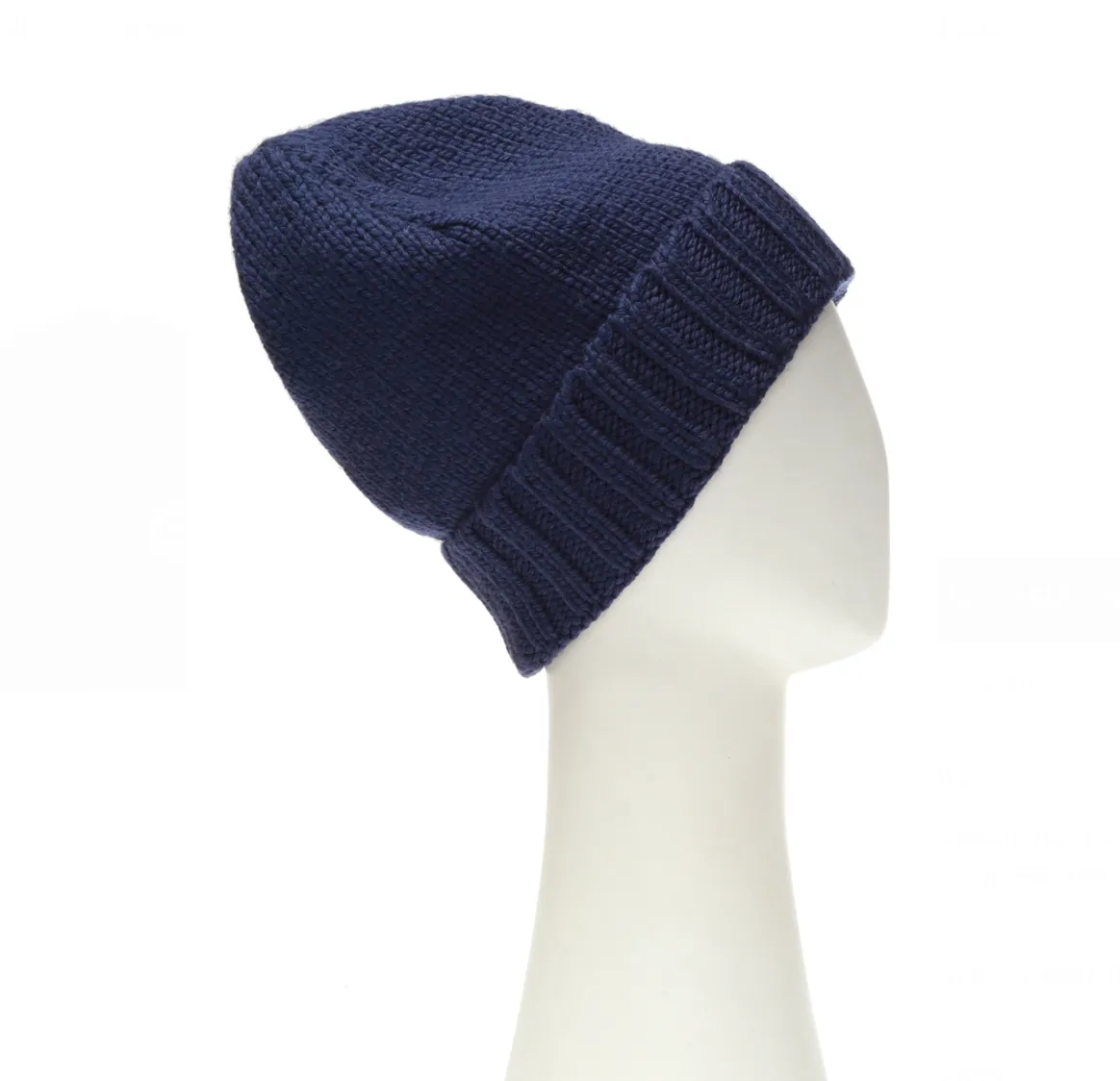 Gucci GG Logo Wool Beanie Hat in Midnight Blue