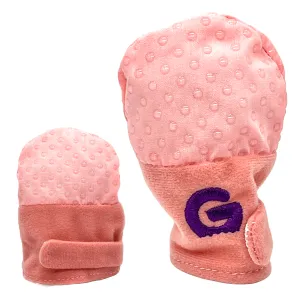Gummee Mitts Anti scratch Teething Mittens 0  Months Pink
