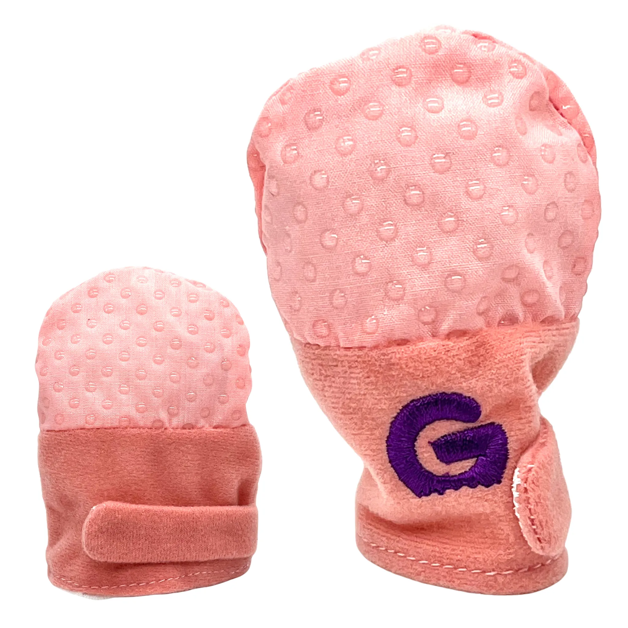 Gummee Mitts Anti scratch Teething Mittens 0  Months Pink