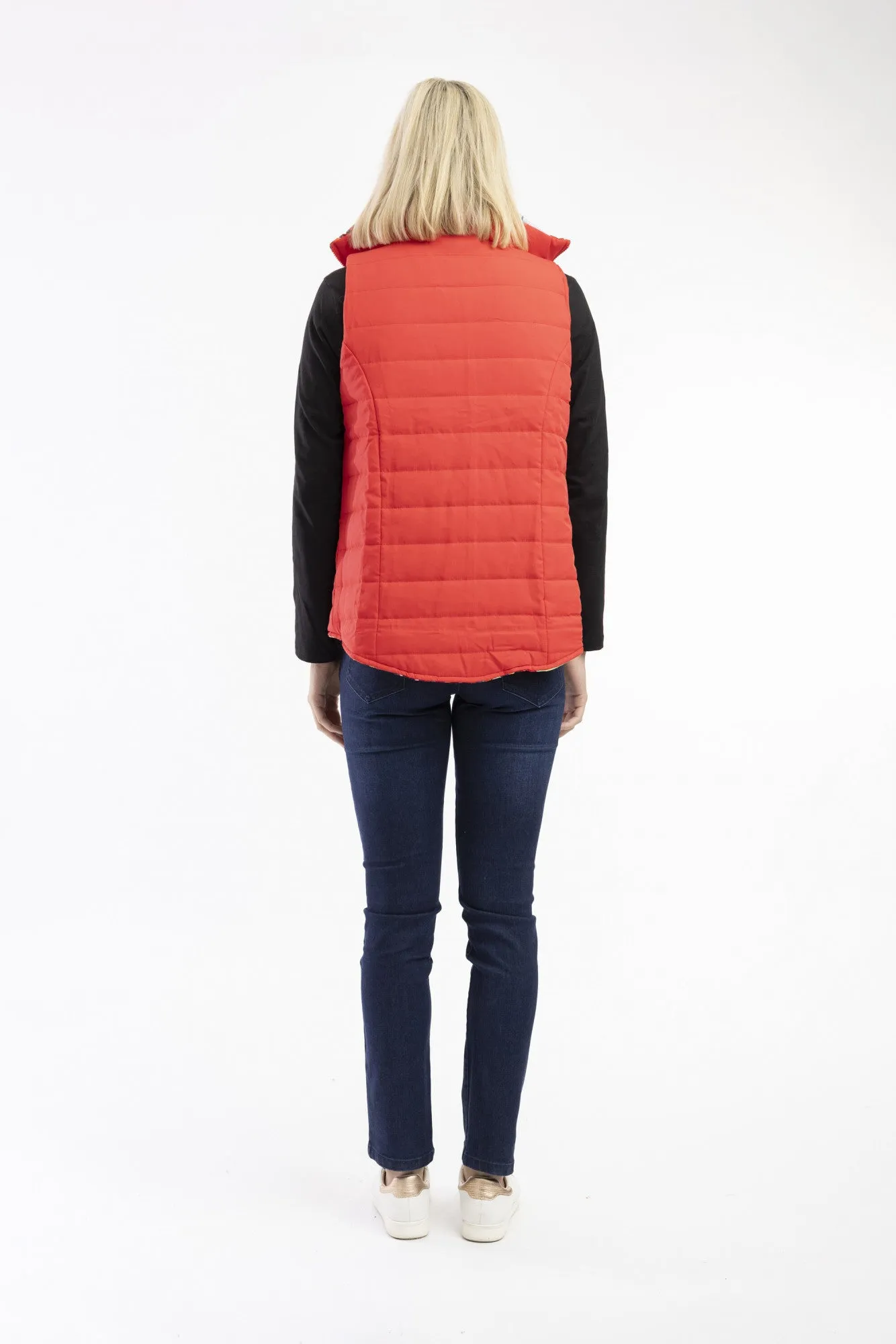 Gypsy Patch Reversible Puffer Vest By Orientique