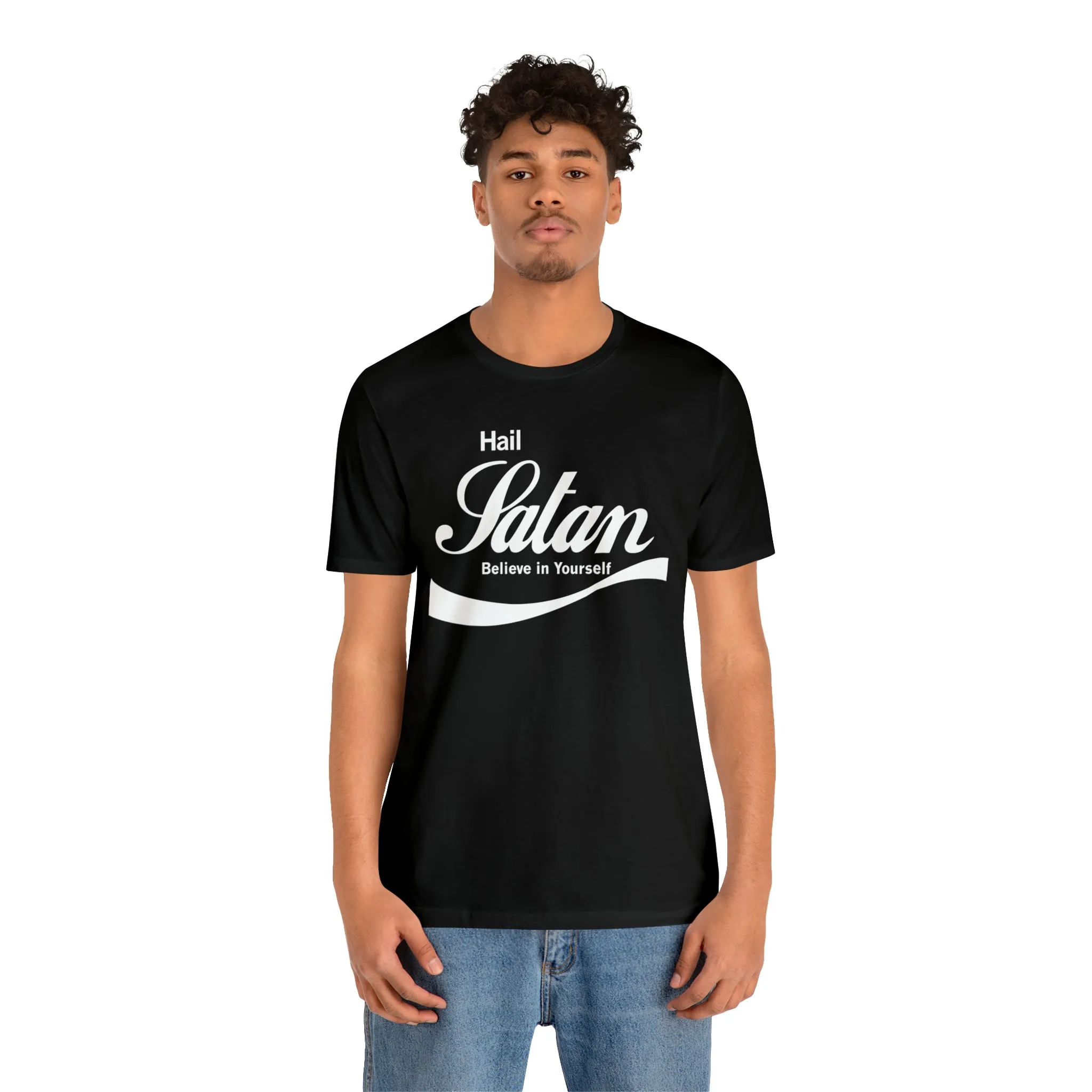 Hail Satan / Believe in Yourself Unisex Jersey Short Sleeve Tee