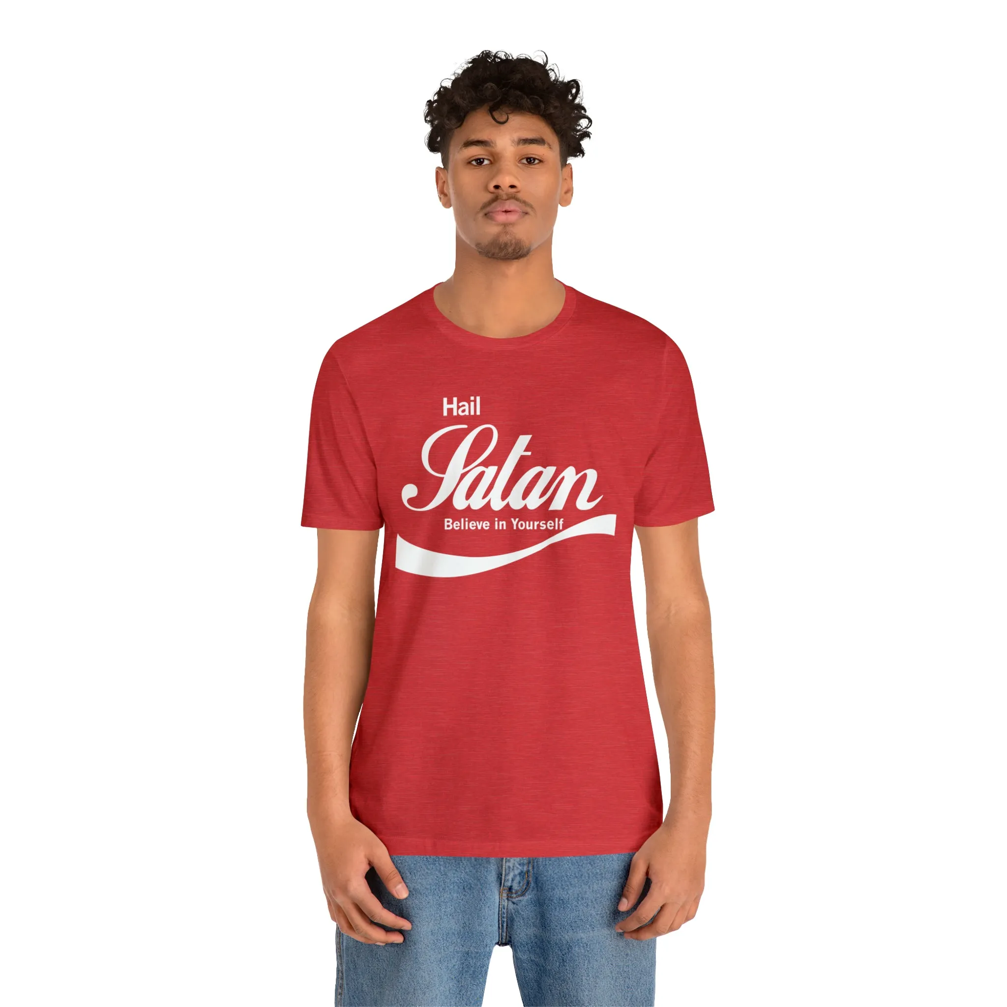 Hail Satan / Believe in Yourself Unisex Jersey Short Sleeve Tee