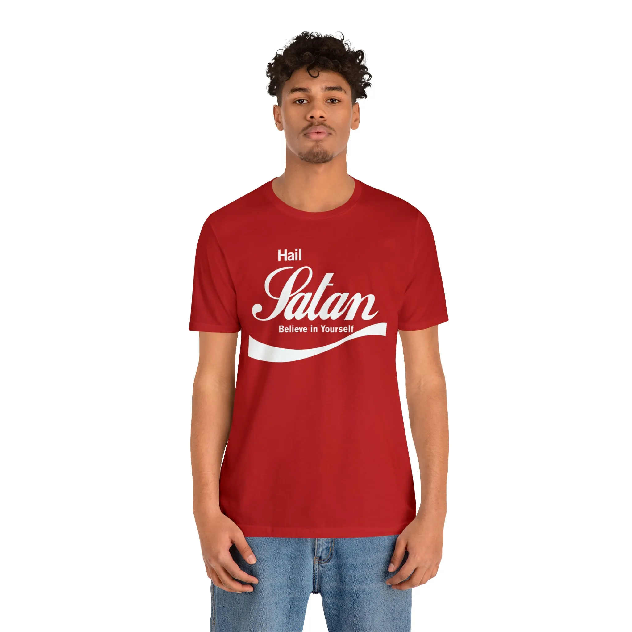 Hail Satan / Believe in Yourself Unisex Jersey Short Sleeve Tee