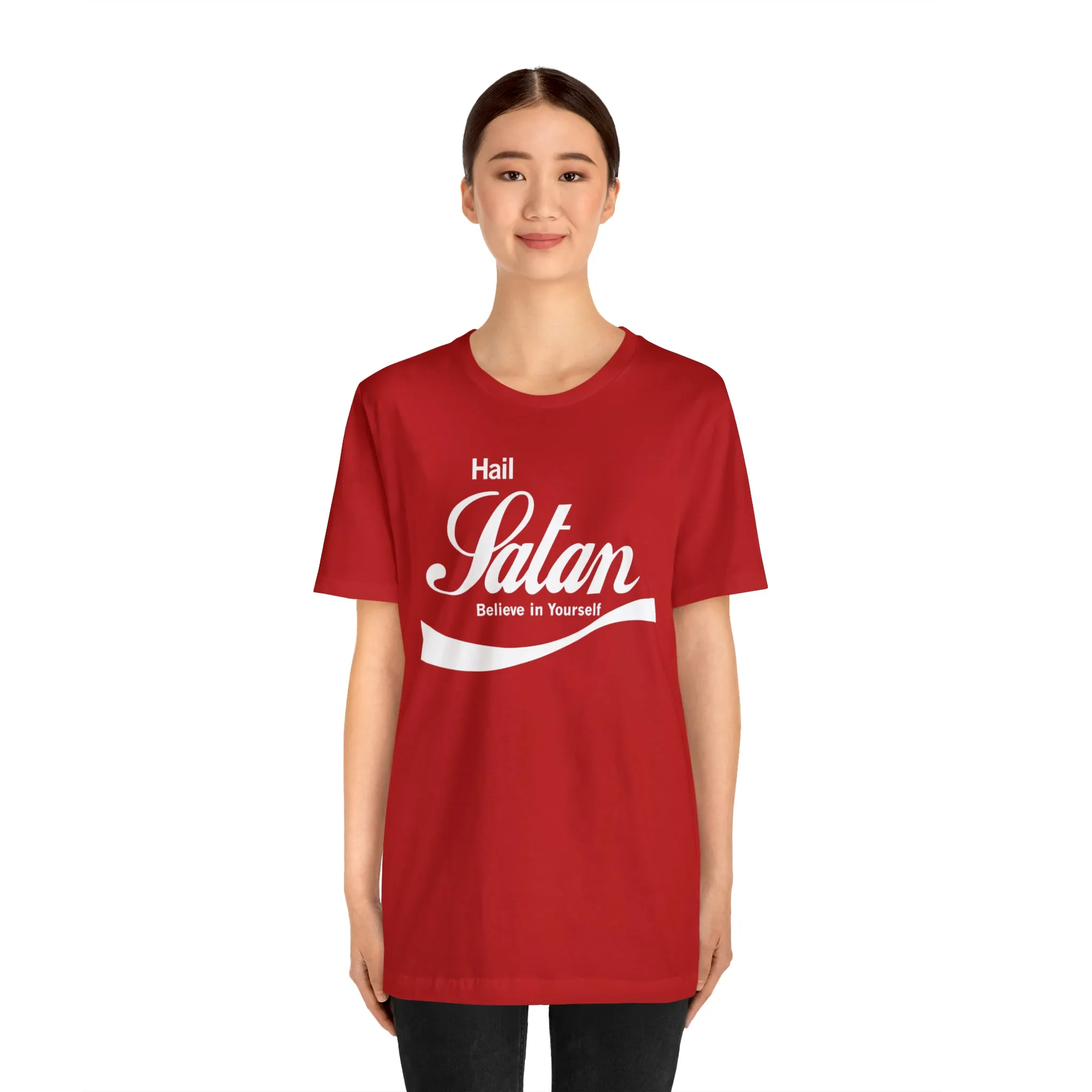 Hail Satan / Believe in Yourself Unisex Jersey Short Sleeve Tee