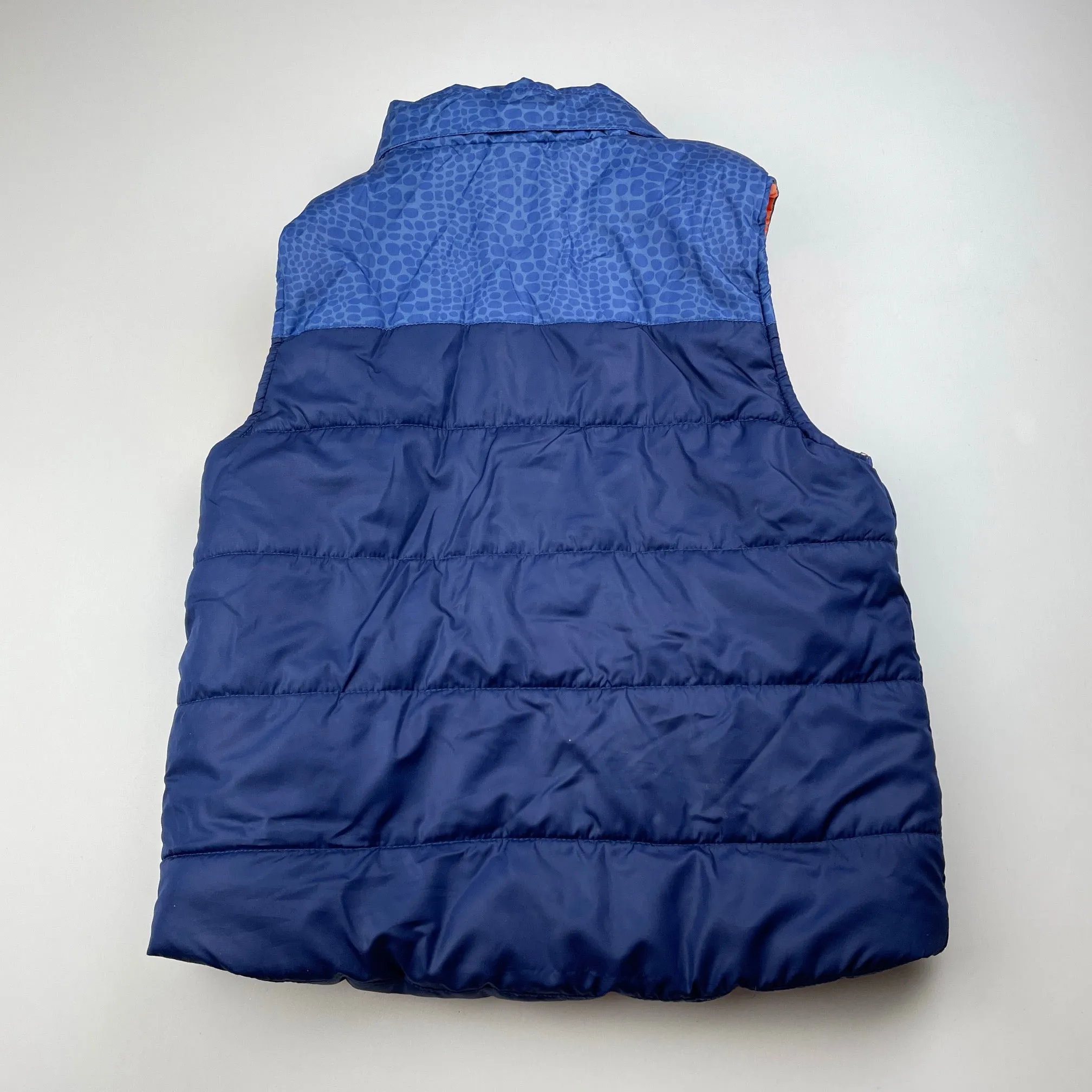H&M blue puffer vest / sleeveless jacket, size 4, Pre-loved