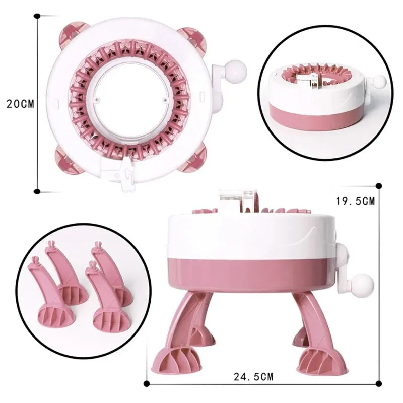 Hand Weaving Double Loom Knitting Machine for Scarves Hats and Socks - 22 Needles