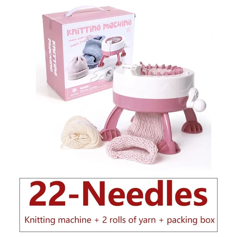 Hand Weaving Double Loom Knitting Machine for Scarves Hats and Socks - 22 Needles
