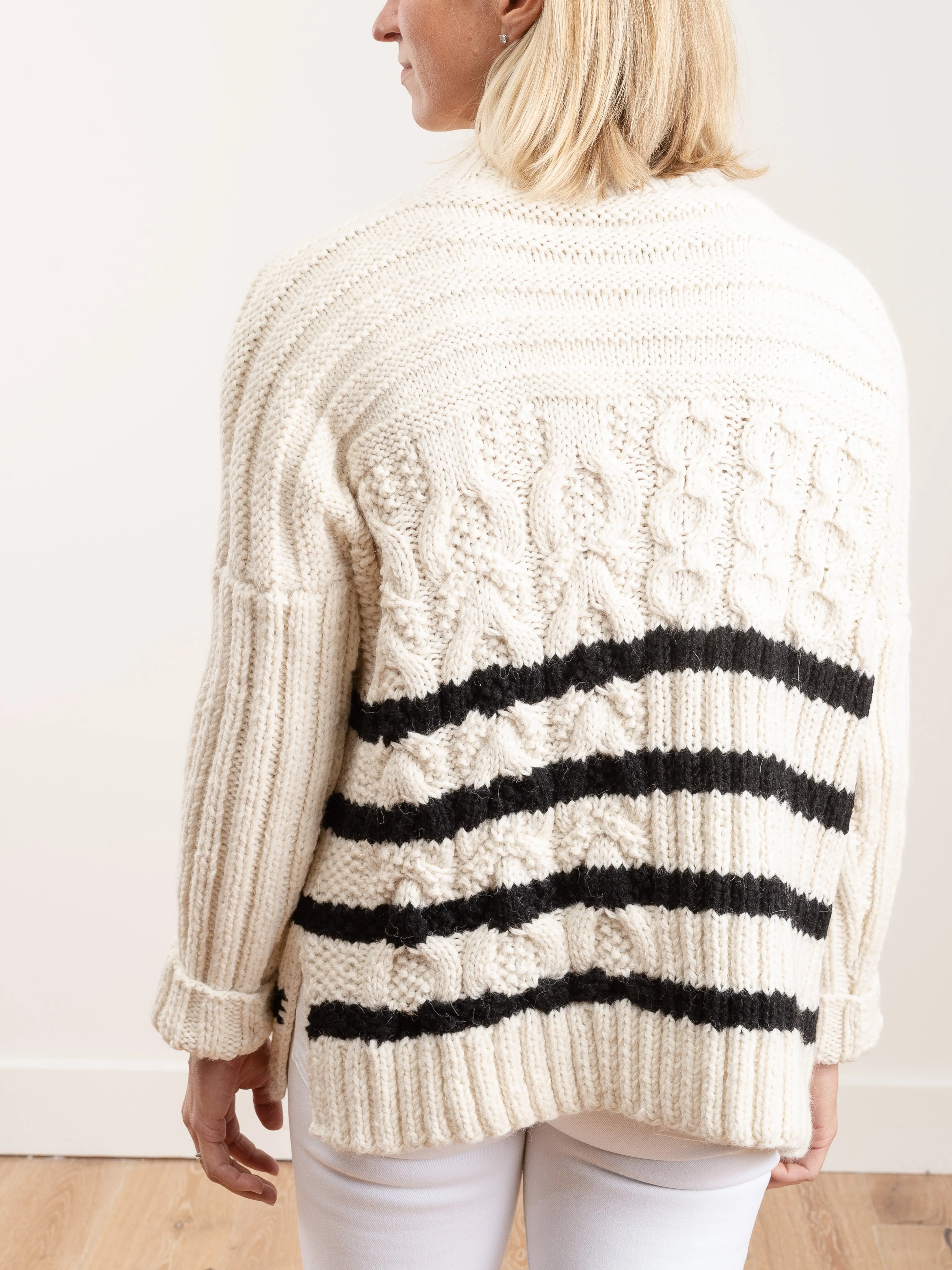 handknit reverse mariner sweater
