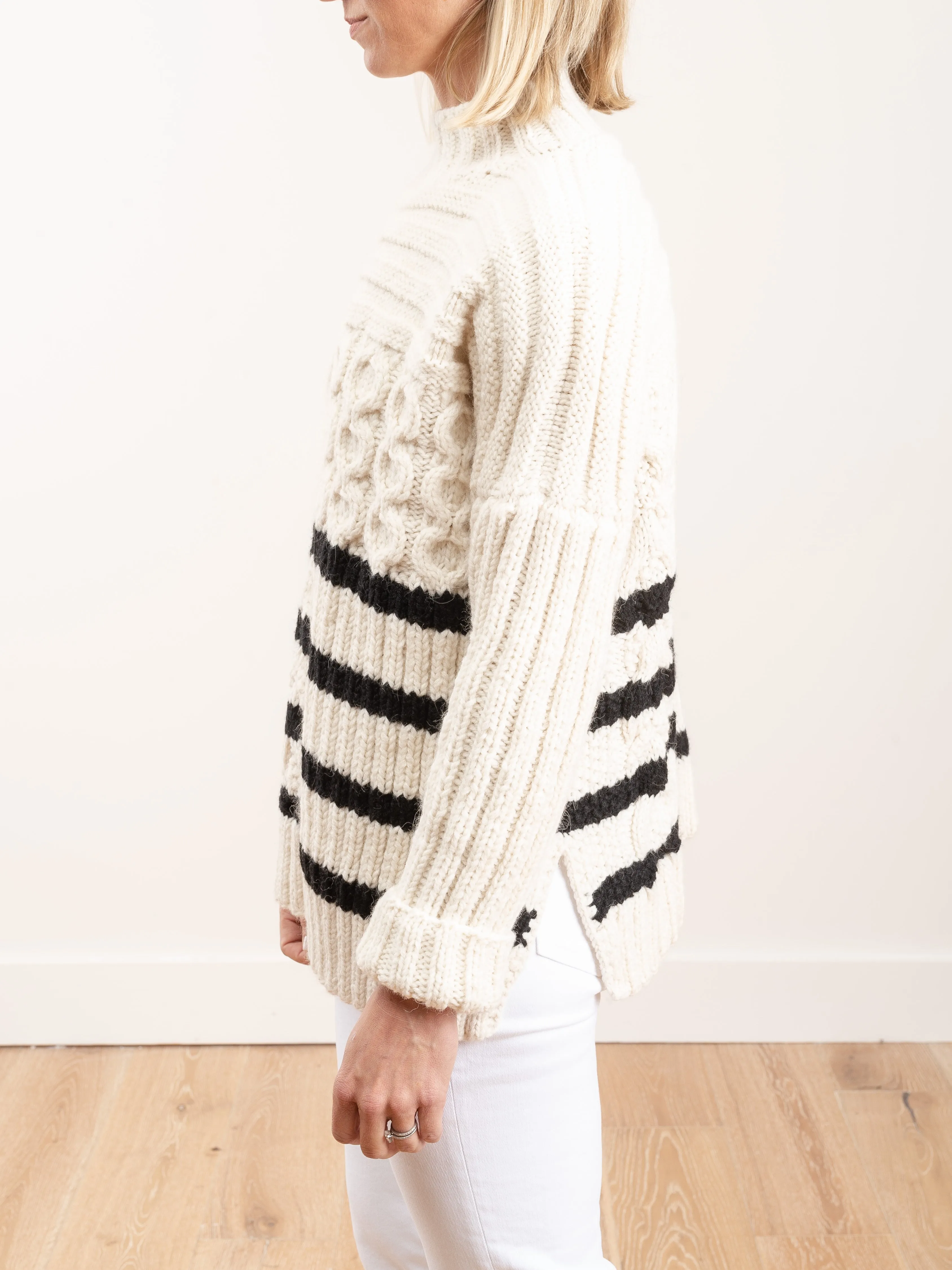 handknit reverse mariner sweater