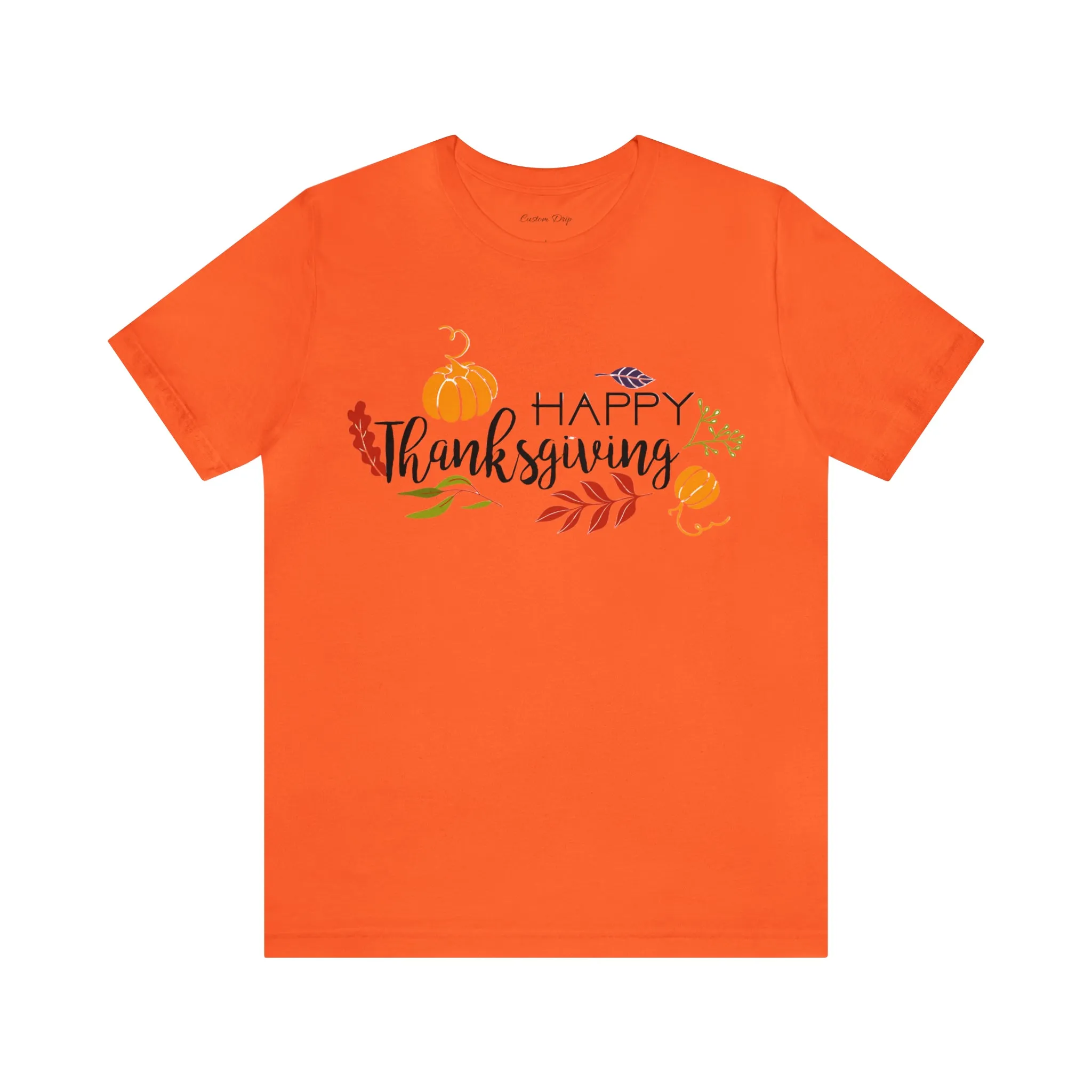 Happy Thanksgiving Jersey Short Sleeve Tee