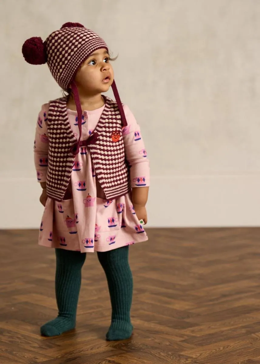 Hawthorn - Berry Mix Chunky Checker Waistcoat
