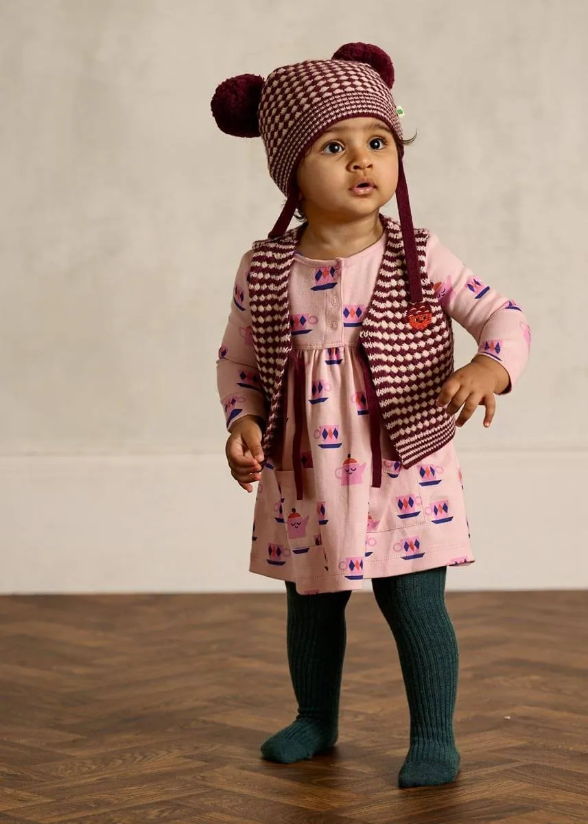 Hawthorn - Berry Mix Chunky Checker Waistcoat