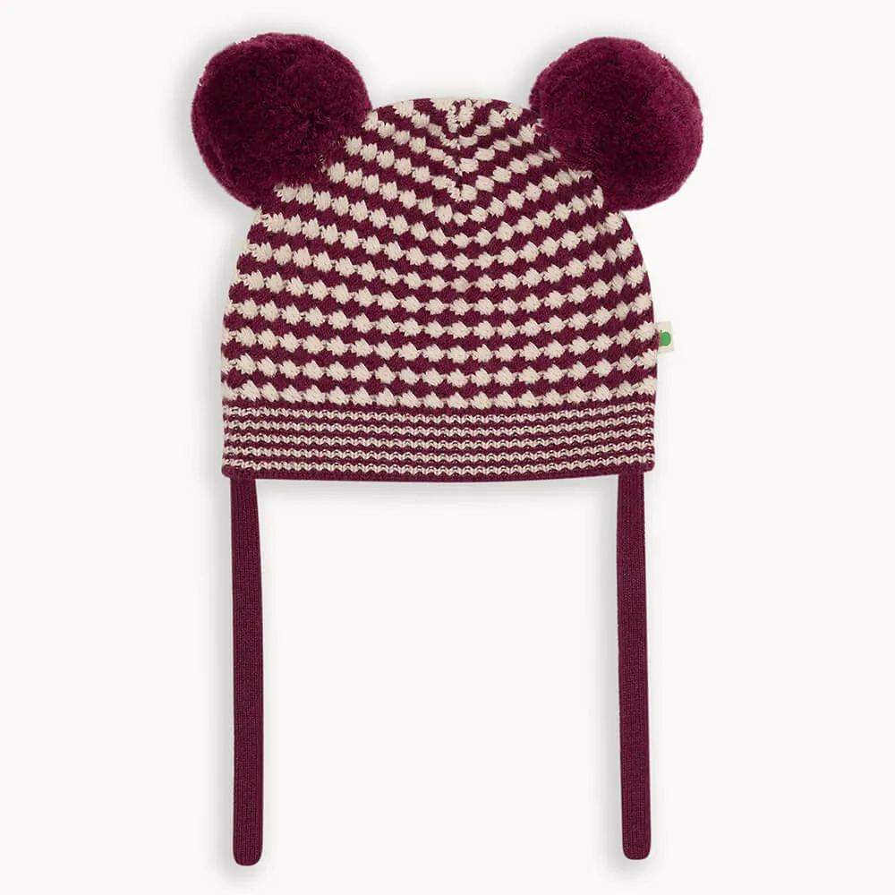 Hazel - Berry Mix Chunky Checker Hat