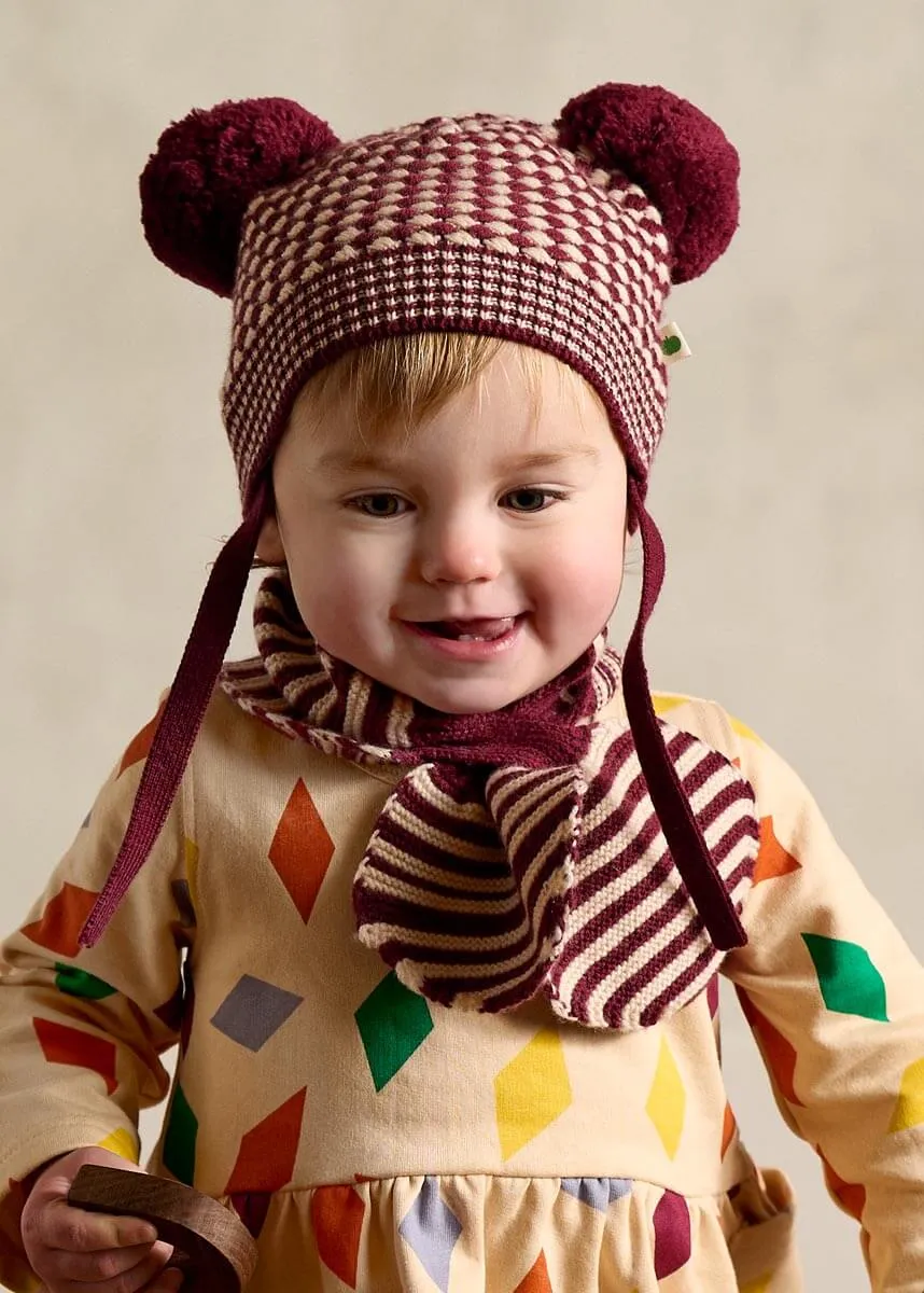 Hazel - Berry Mix Chunky Checker Hat