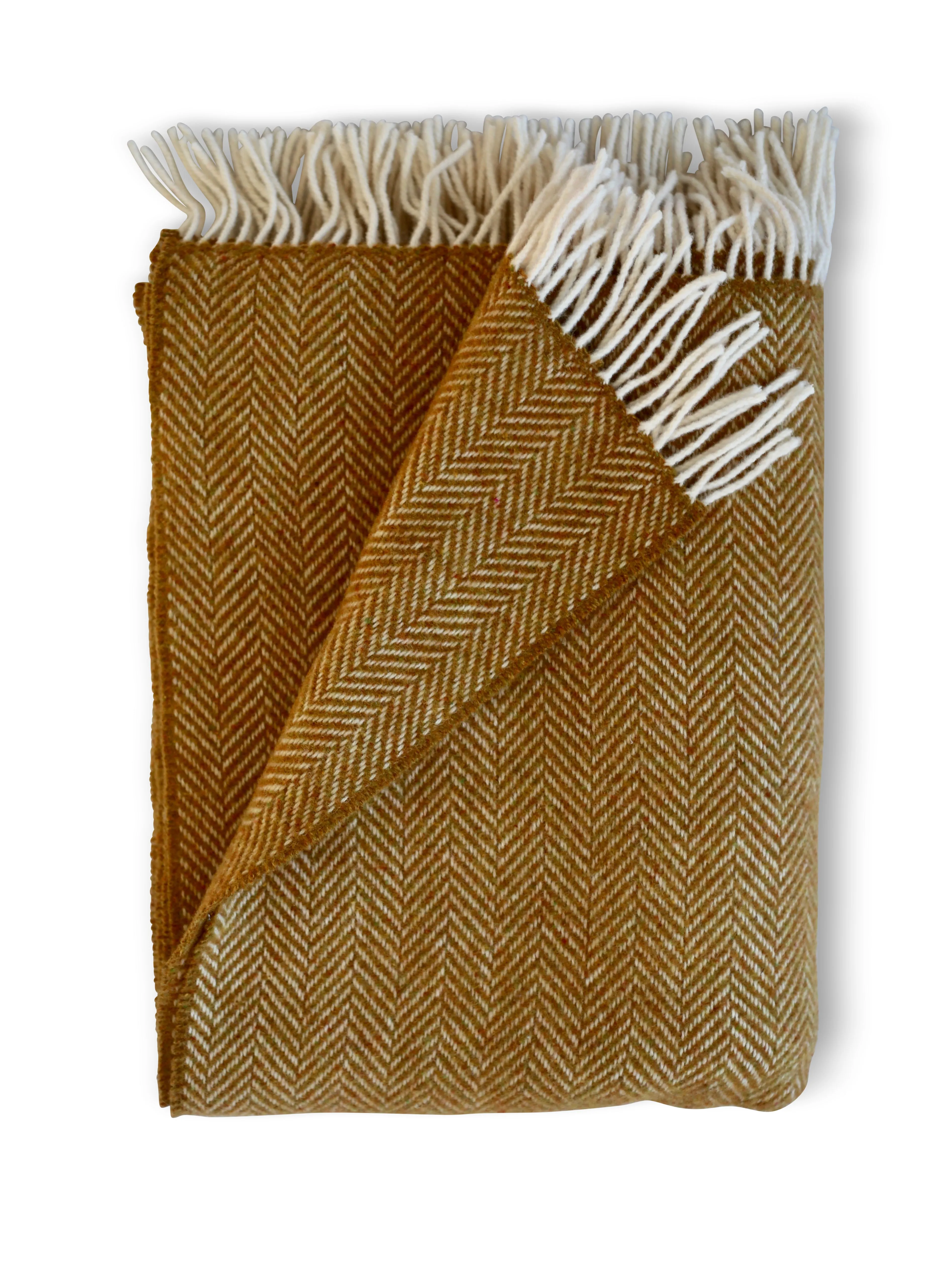 Herringbone w/ Cashmere Throws