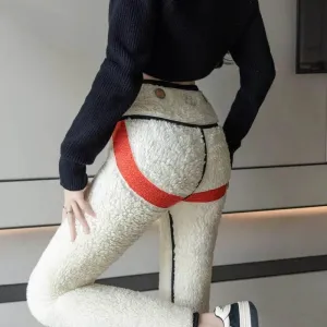 High Waist Thermal Leggings - Extra Thick Comfy Tights
