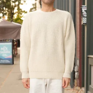 Highland Shakerknit Sweater in White