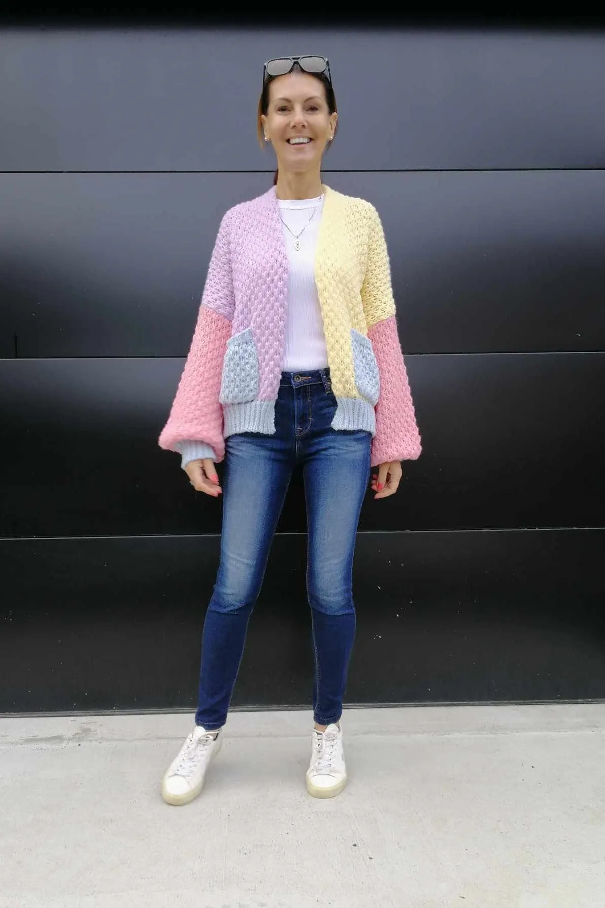 Holly Cardigan - Multi Blue