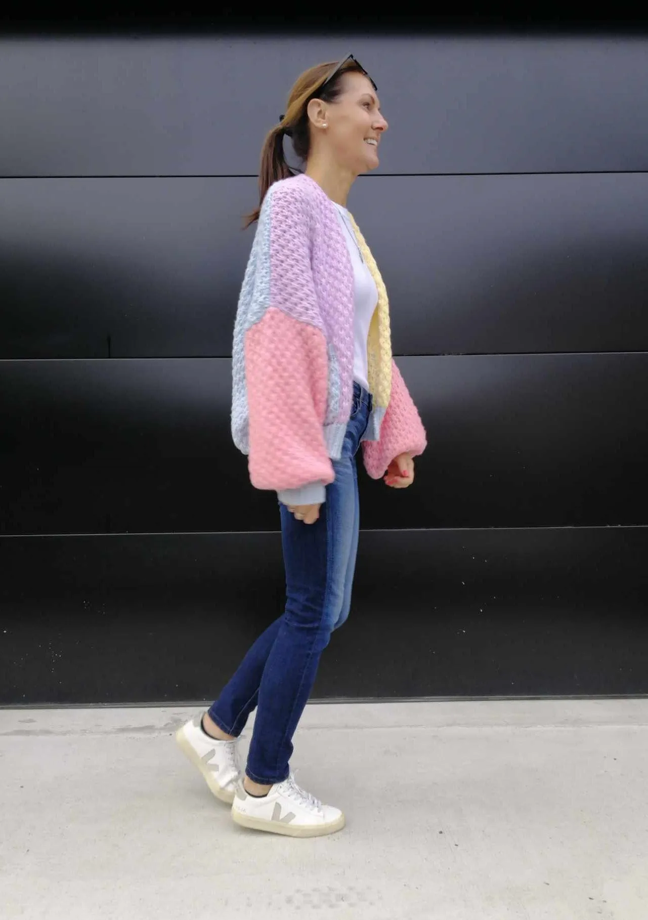 Holly Cardigan - Multi Blue