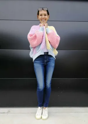 Holly Cardigan - Multi Blue