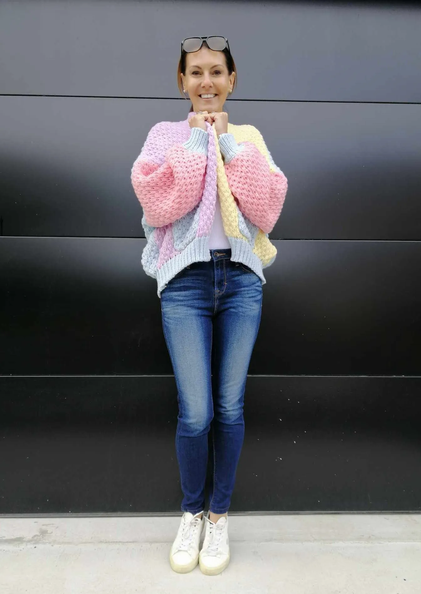 Holly Cardigan - Multi Blue