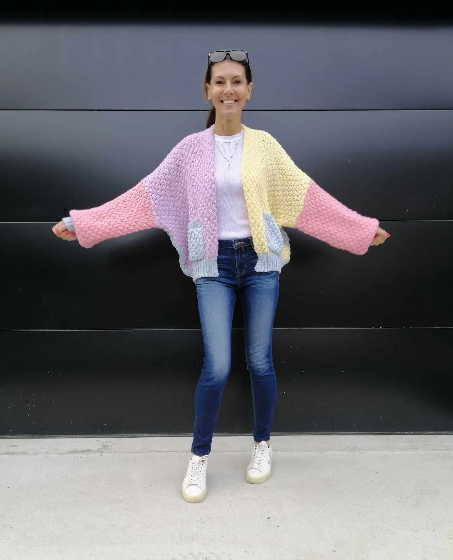 Holly Cardigan - Multi Blue