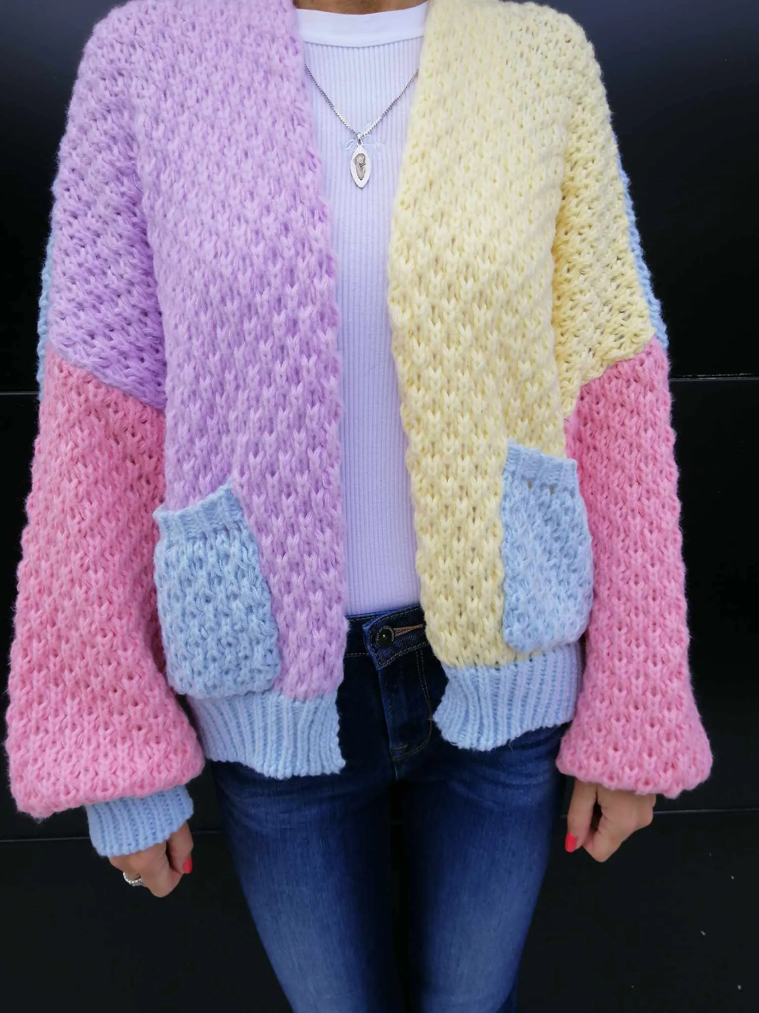 Holly Cardigan - Multi Blue