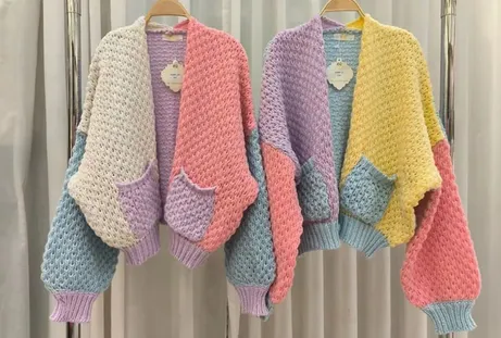 Holly Cardigan - Multi Blue