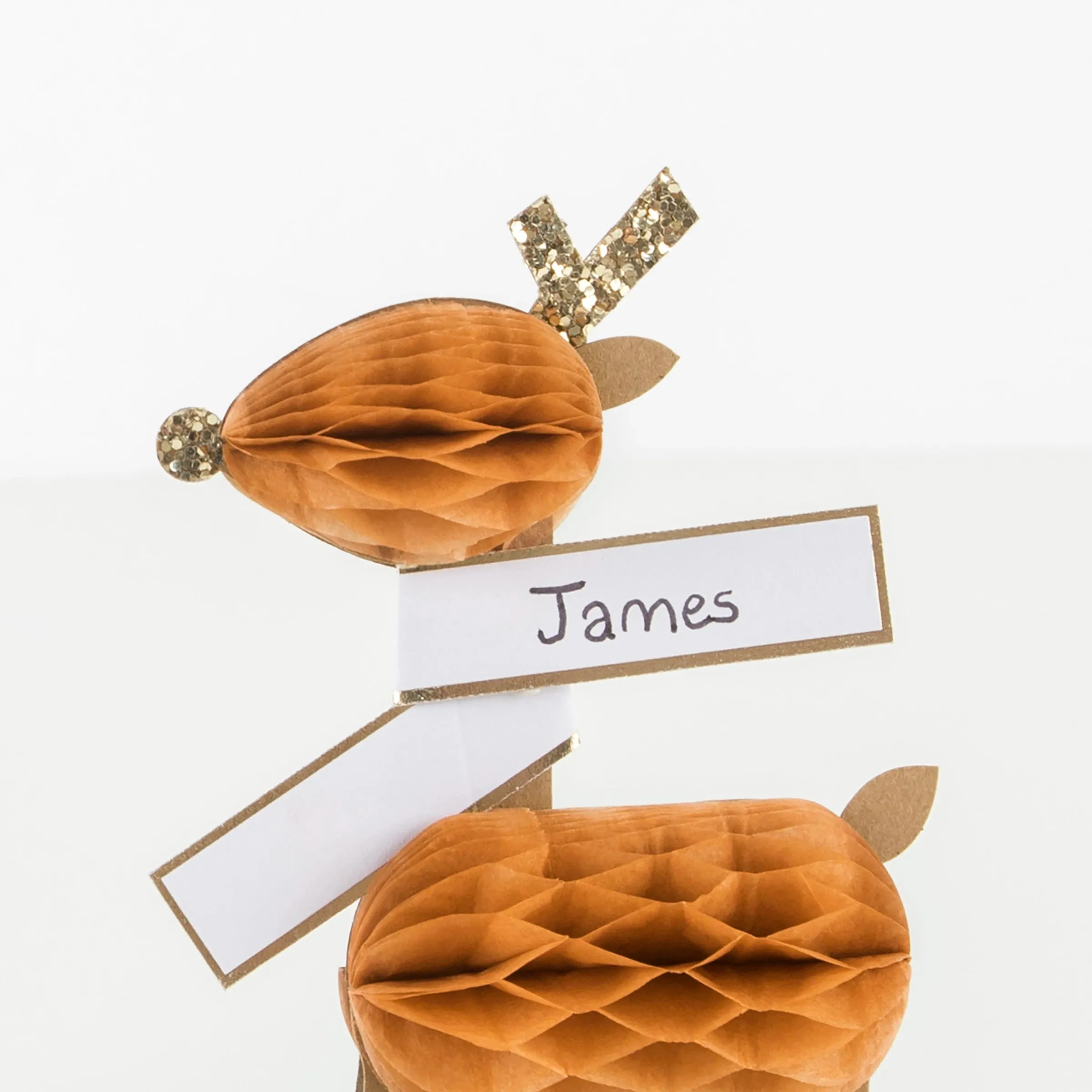Honeycomb Reindeer Place Cards, Pack of 8