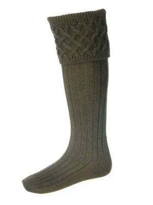 HOUSE OF CHEVIOT Rannoch Shooting Socks - Mens - Bracken