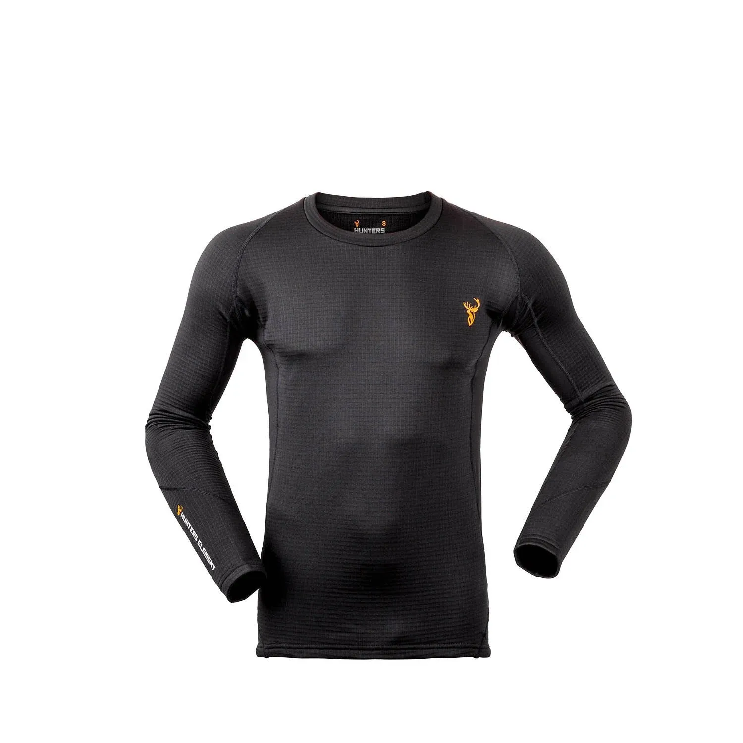 Hunters Element Core  Long Sleeve Black Top