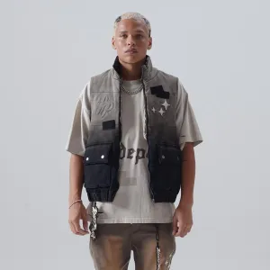 Hyde Park Pivotal Distressed Puffer Vest (Night Fall)