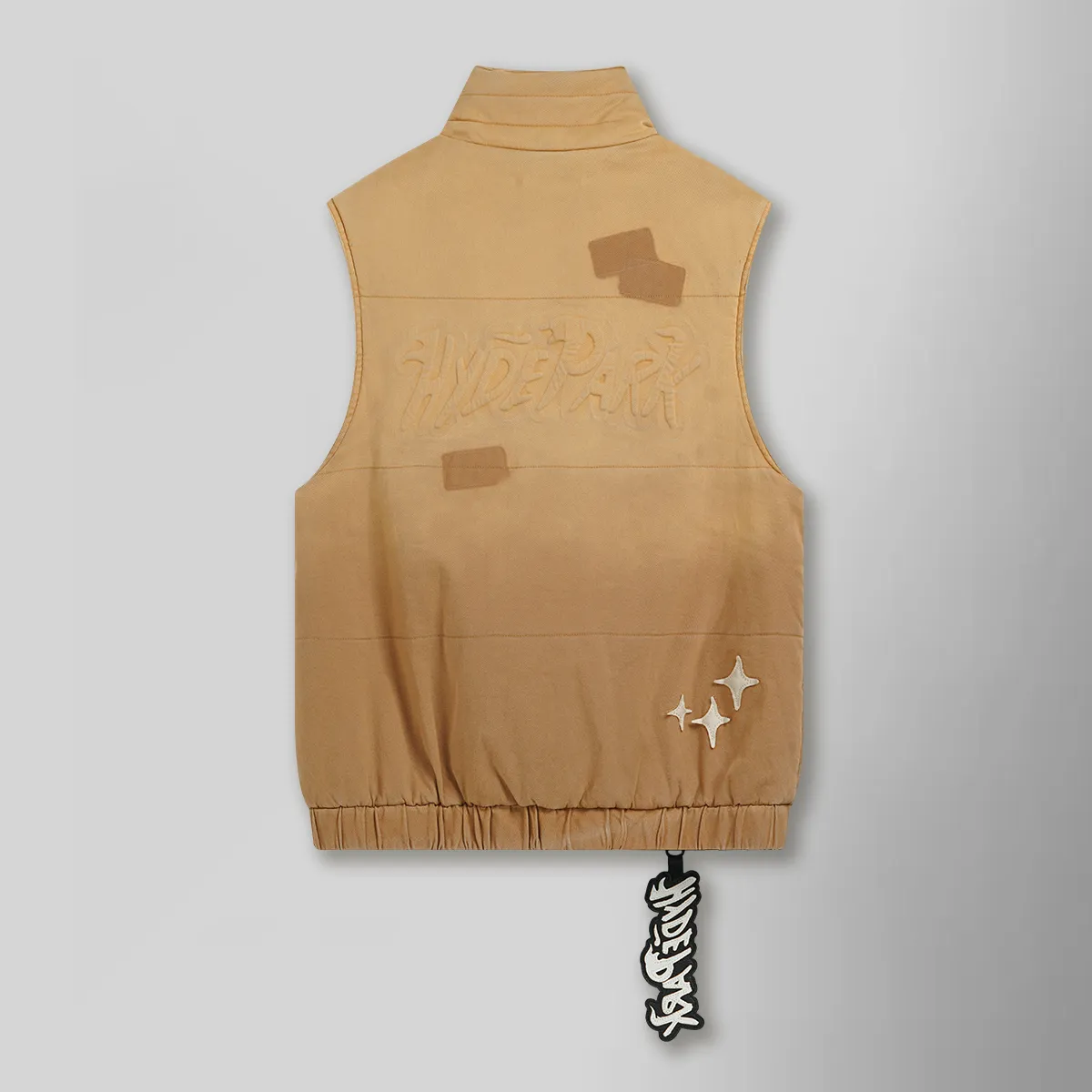 Hyde Park Pivotal Distressed Puffer Vest (Tan)