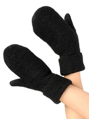 Icelandic Wool Lined Knit Mittens