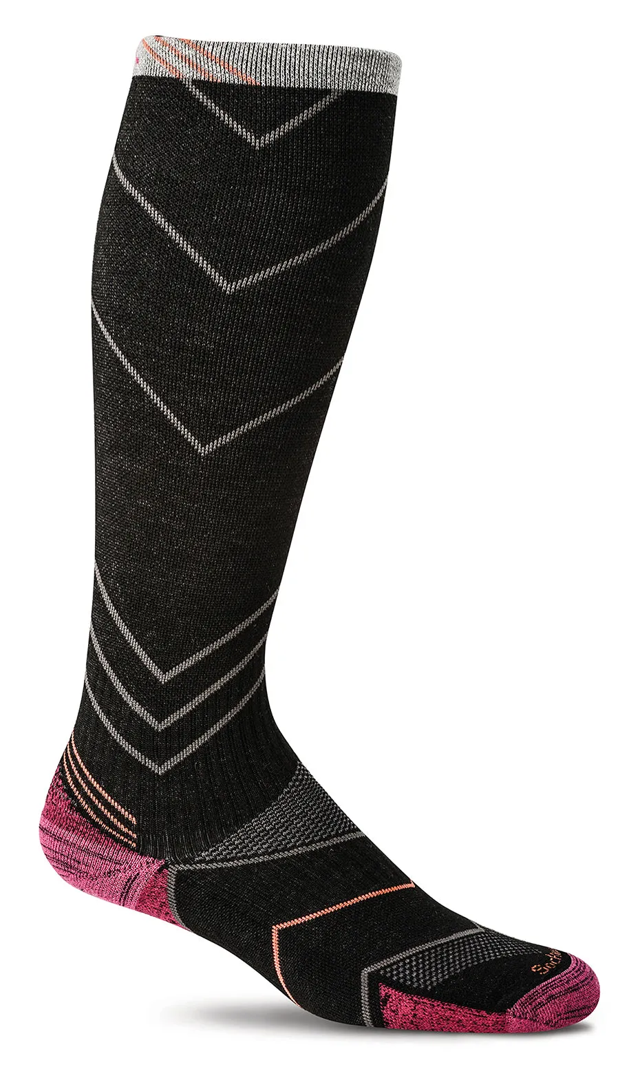 Incline Knee-High - Black Moderate Compression (15-20mmHg)