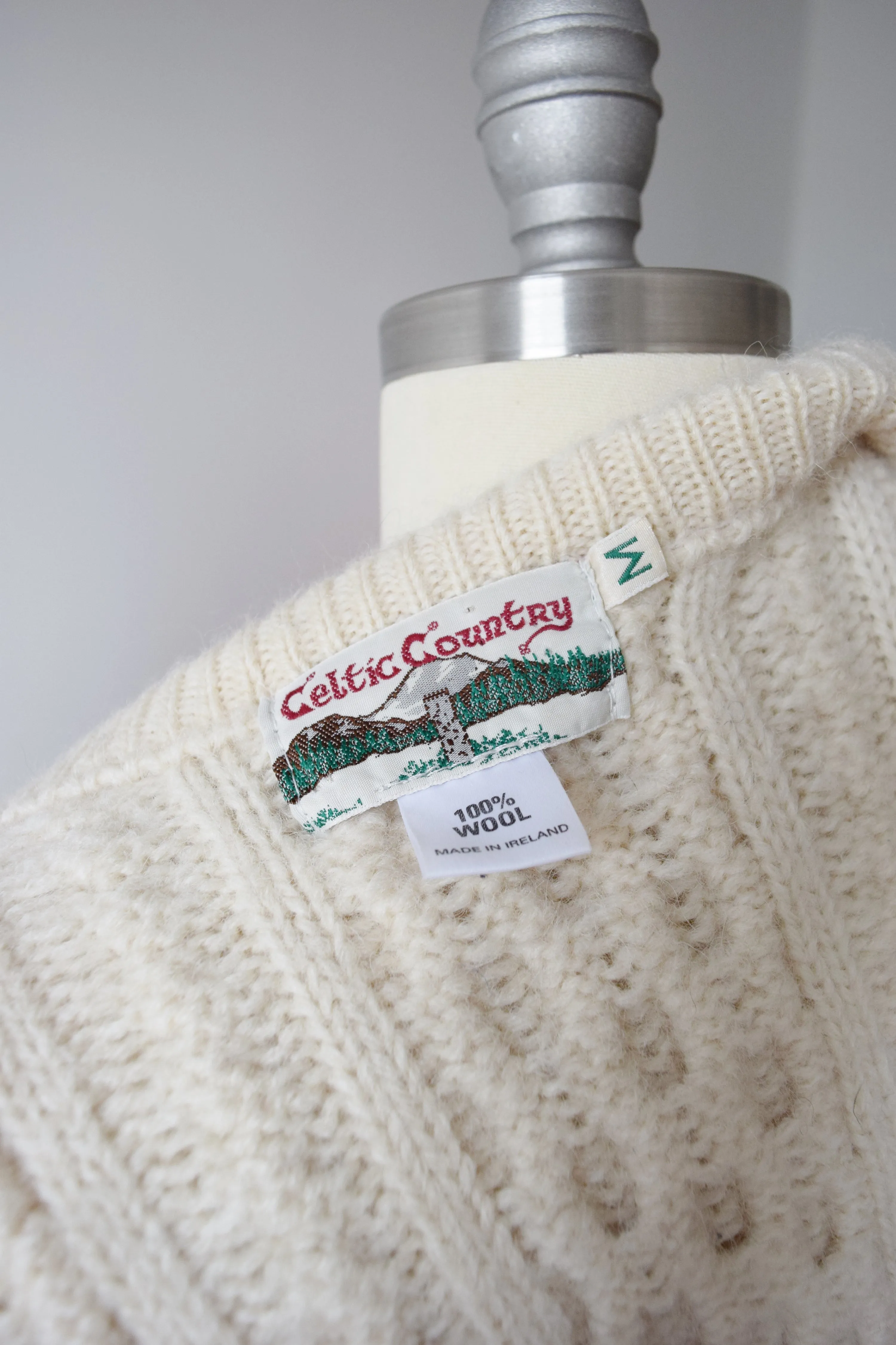 Irish Cable Knit Cardigan | M/L