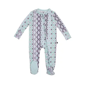 Isaac's Ikat Zipper Footie