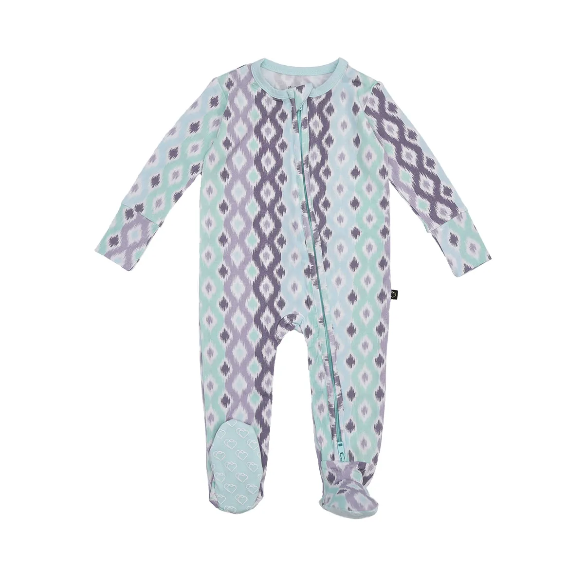 Isaac's Ikat Zipper Footie