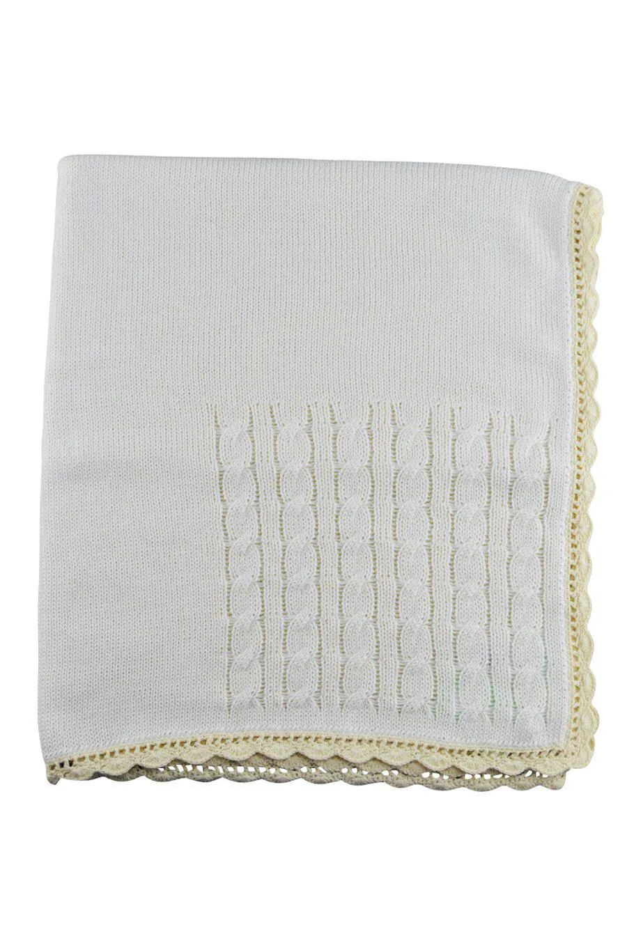 Ivory Knitted Blanket