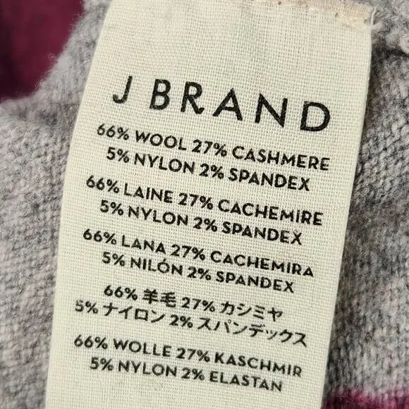 J BRAND Wool Cashmere Tie-Dye Striped Sweater - S