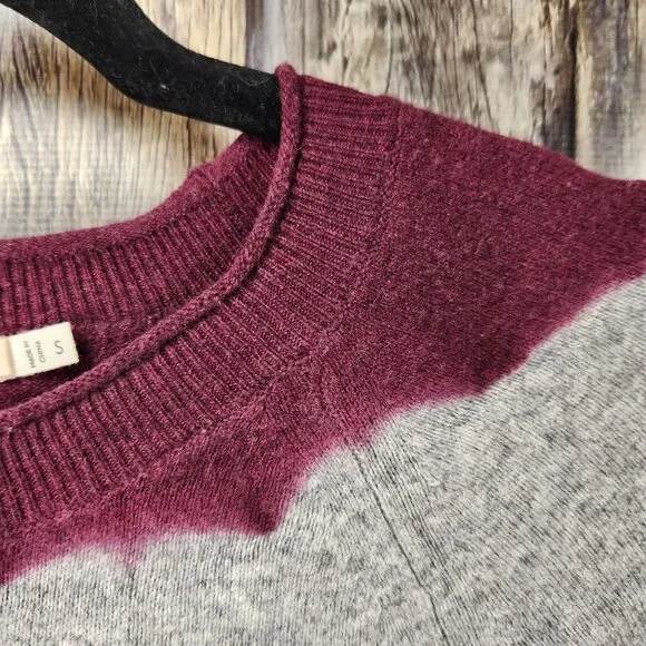 J BRAND Wool Cashmere Tie-Dye Striped Sweater - S