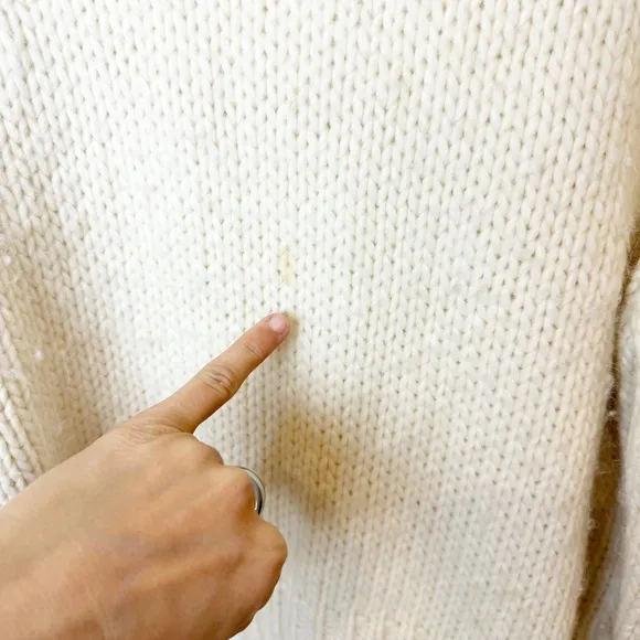 J. Crew | Chunky Knit Wool Alpaca Turtleneck Sweater in Ivory