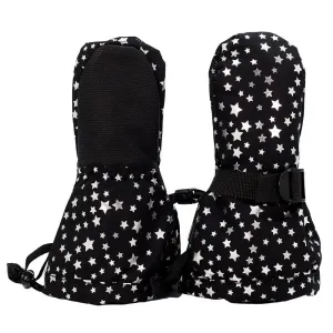 Jan & Jul Waterproof Infant Mittens - Black Stars
