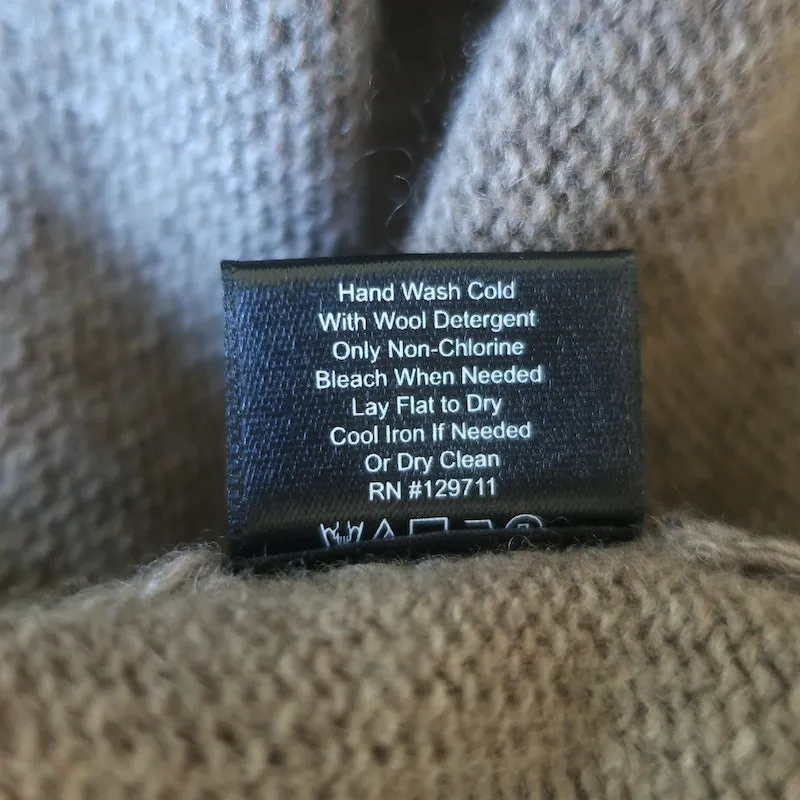 Jenni Kayne Everyday Crewneck Sweater Taupe Wool-Blend Size Large
