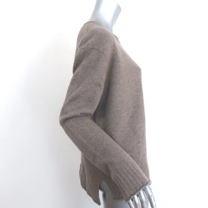 Jenni Kayne Everyday Crewneck Sweater Taupe Wool-Blend Size Large