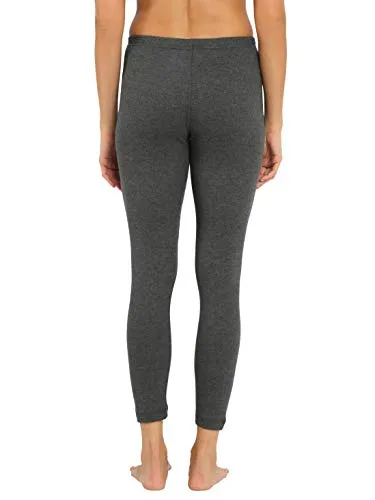 Jockey Women's Thermal Leggings with Concealed Elastic Waistband 2520_Charcoal Melange_S